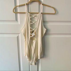 Cream bodysuit